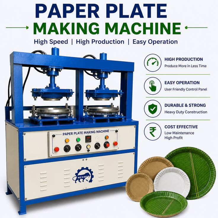 Automatic Paper Plate Making Machine Manufacturer and Supplier in India