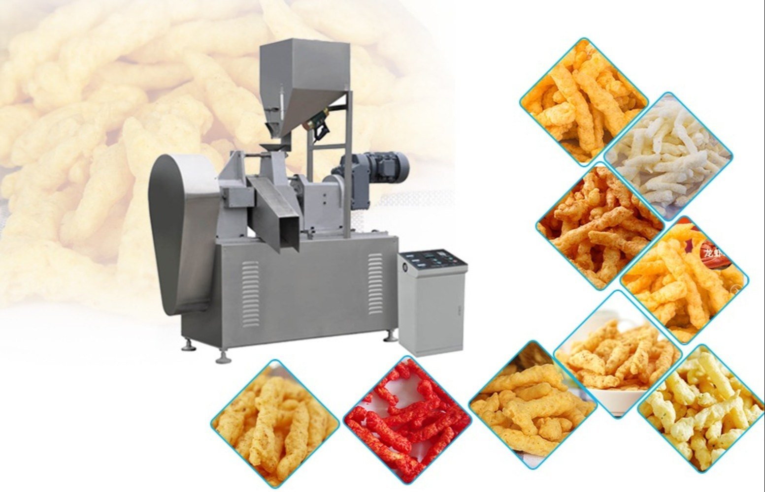 Kurkure Making Machine Manufacturer in Delhi, India | Kesya International | High-Speed Snack Production Solutions