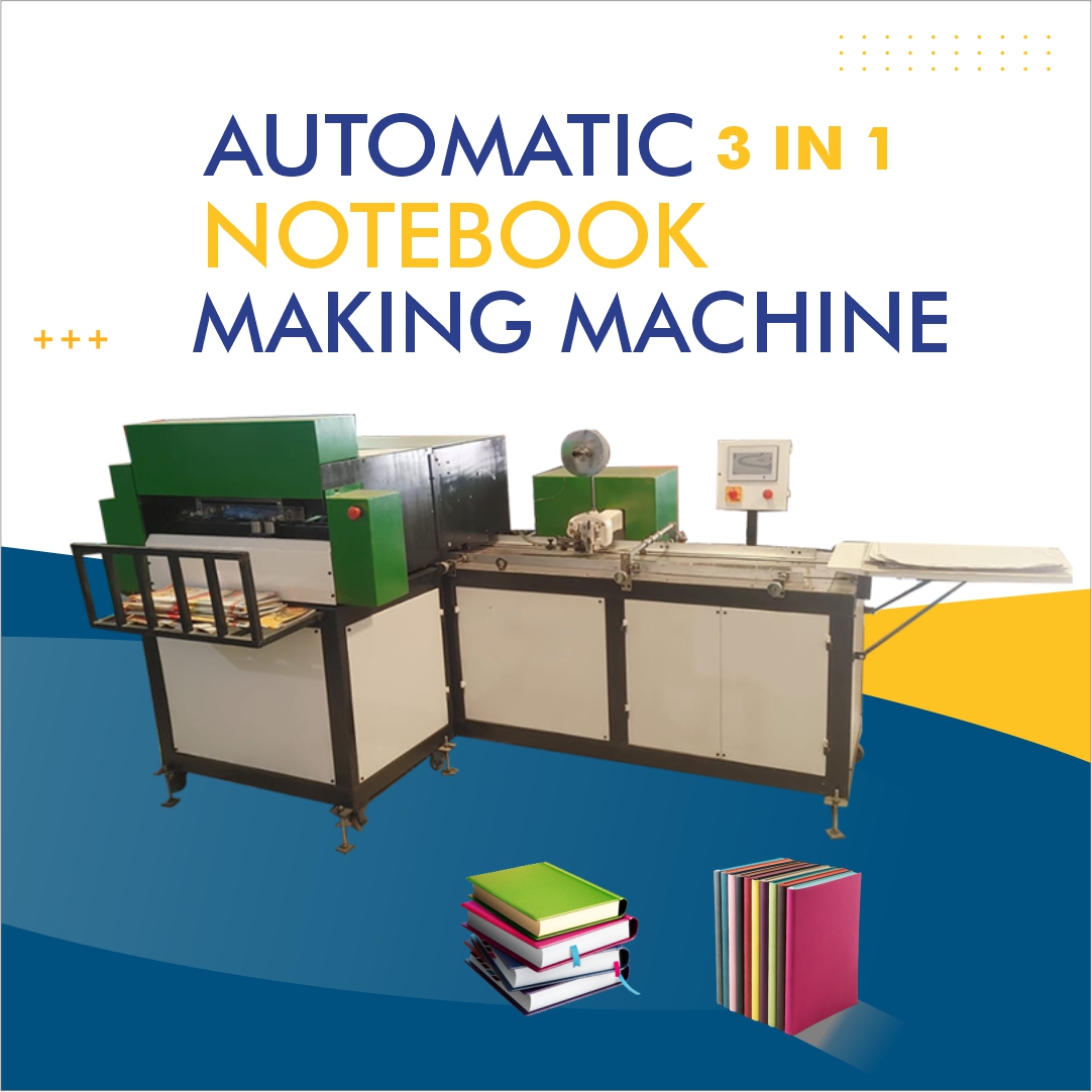 Fast Production Notebook Making Machine Dealers | Kesya International Pvt. Ltd.