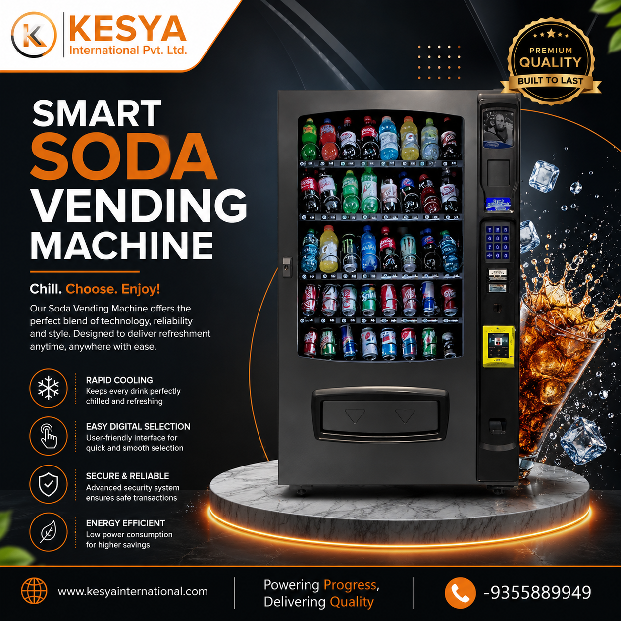 Commercial Soft Drink Vending Machines | Kesya International Pvt. Ltd.