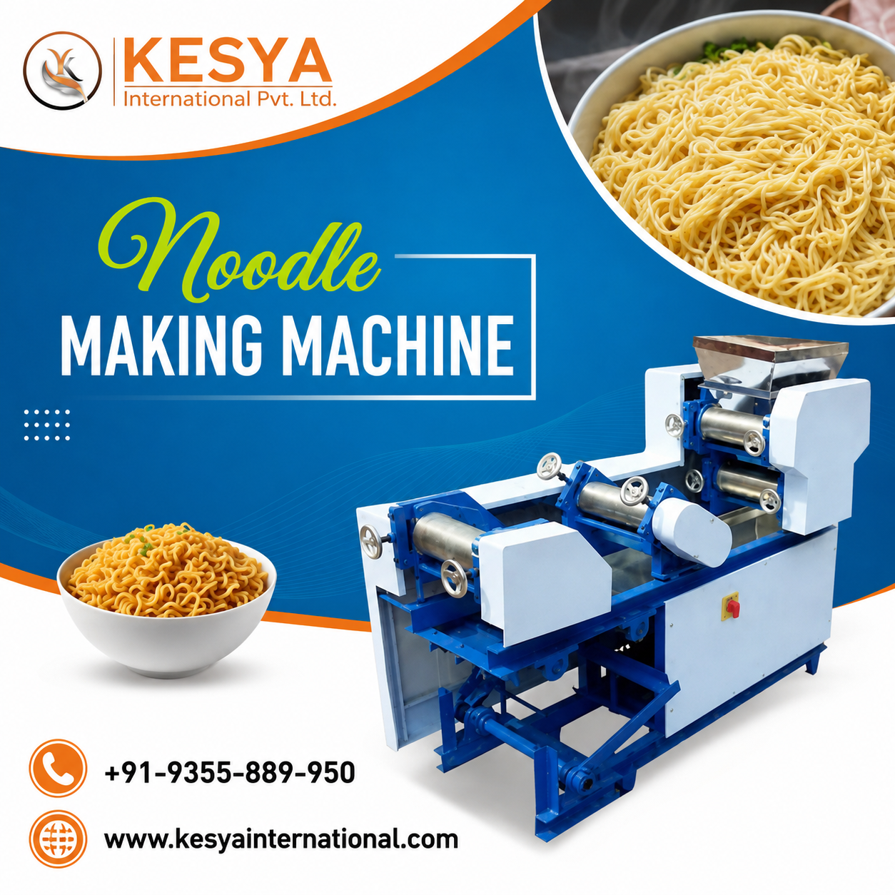Precision Noodle Making Machine Manufacturers | Kesya International Pvt. Ltd.